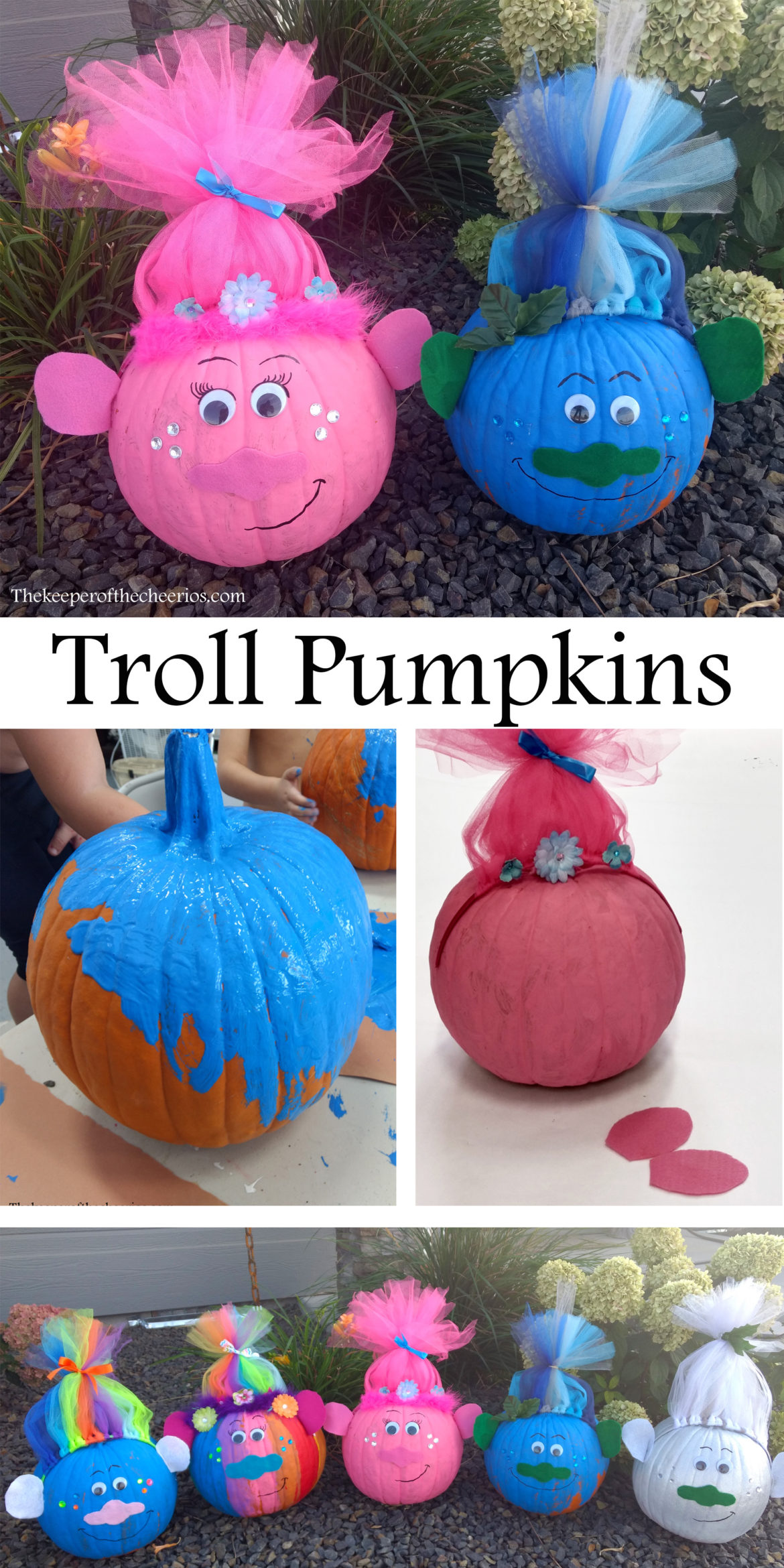troll pumpkin stencils