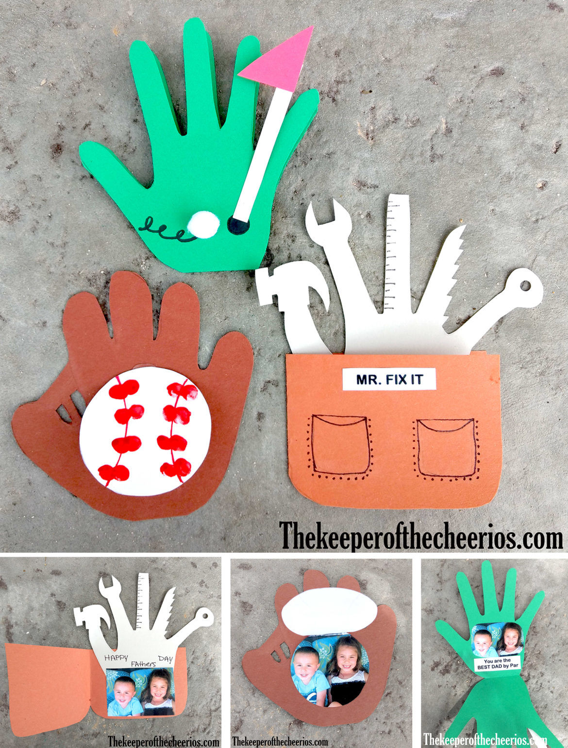 father's day handprint cards