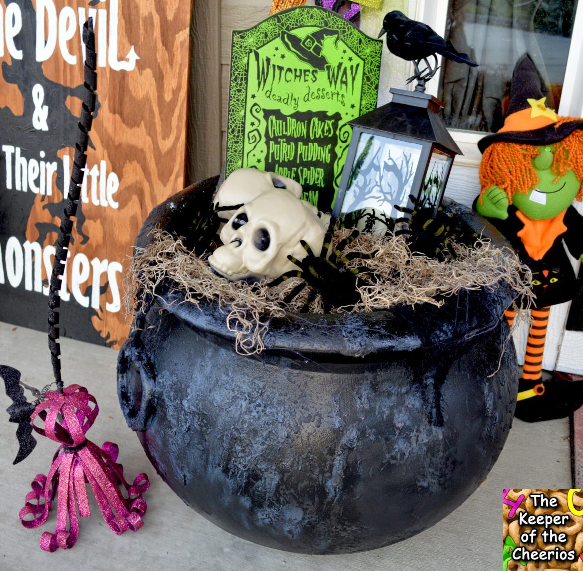 DIY Halloween Cauldron - The Keeper of the Cheerios