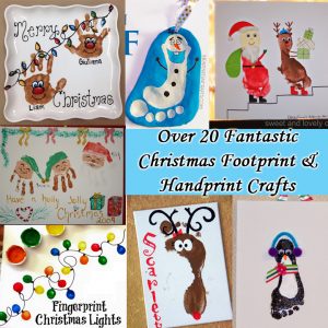 Over 20 Christmas Hand and Footprint Ideas - The Keeper of the Cheerios