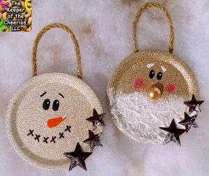 Mason Jar Lid Christmas Ornaments - The Keeper Of The Cheerios