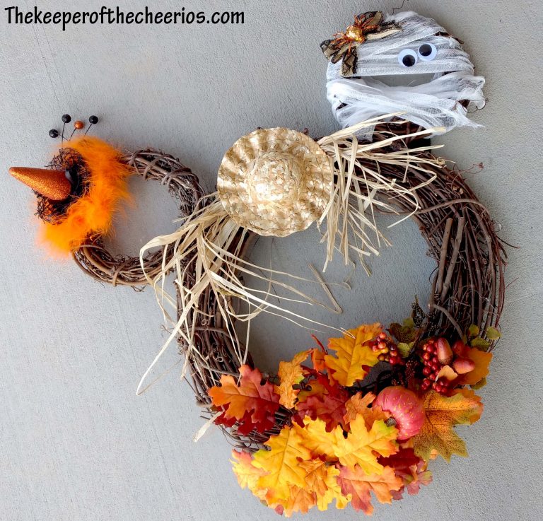 Fall Mickey Wreath Idea - The Keeper of the Cheerios