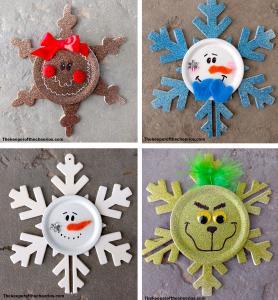 Snowflake Christmas Ornaments - The Keeper of the Cheerios