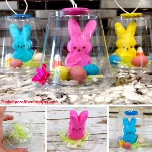 Easter Peeps Snow Globe Treat - The Keeper of the Cheerios