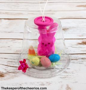 Easter Peeps Snow Globe Treat - The Keeper of the Cheerios