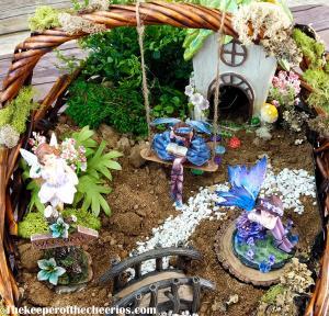 Easter Basket Fairy Garden - The Keeper of the Cheerios