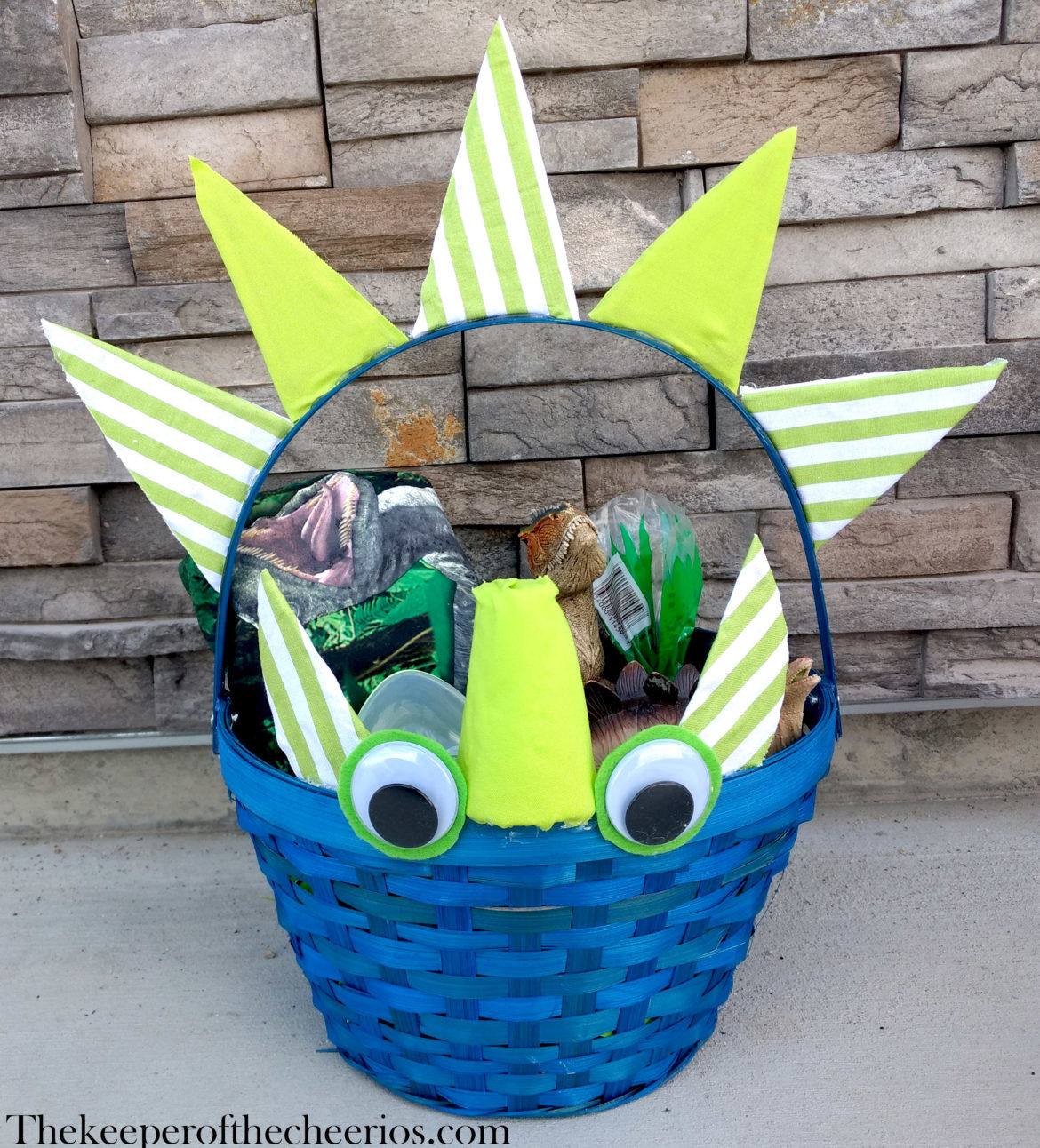 Dinosaur Easter Basket The Keeper Of The Cheerios