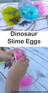 DINOSAUR SLIME EGGS - The Keeper of the Cheerios