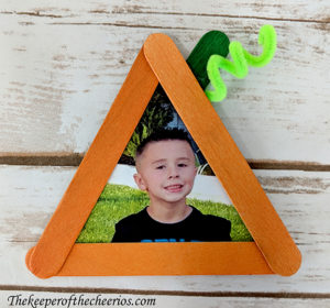 Halloween Craft Stick Photo Frames - The Keeper of the Cheerios