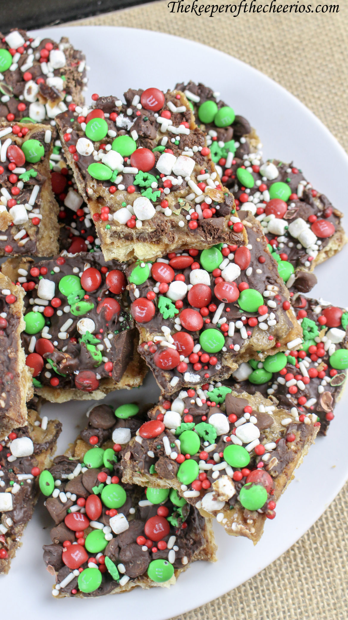 Christmas Crack (Saltine Toffee) - The Keeper of the Cheerios