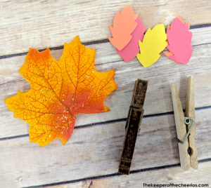 Clothespin Turkey craft - The Keeper of the Cheerios