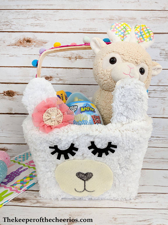 Llama Easter Basket - The Keeper of the Cheerios
