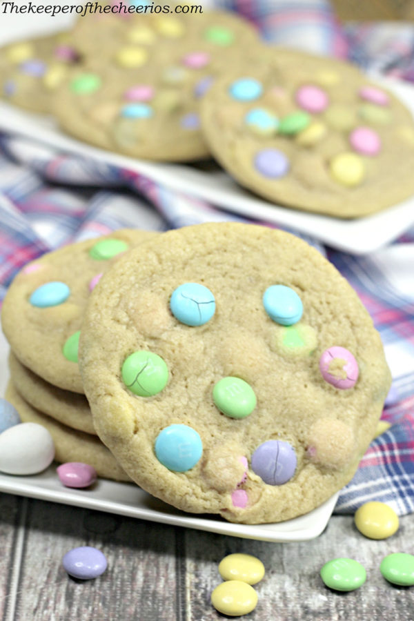 Easter M&m Cookies - The Keeper Of The Cheerios