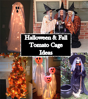 Halloween and Fall Tomato Cage Decorations - The Keeper of the Cheerios