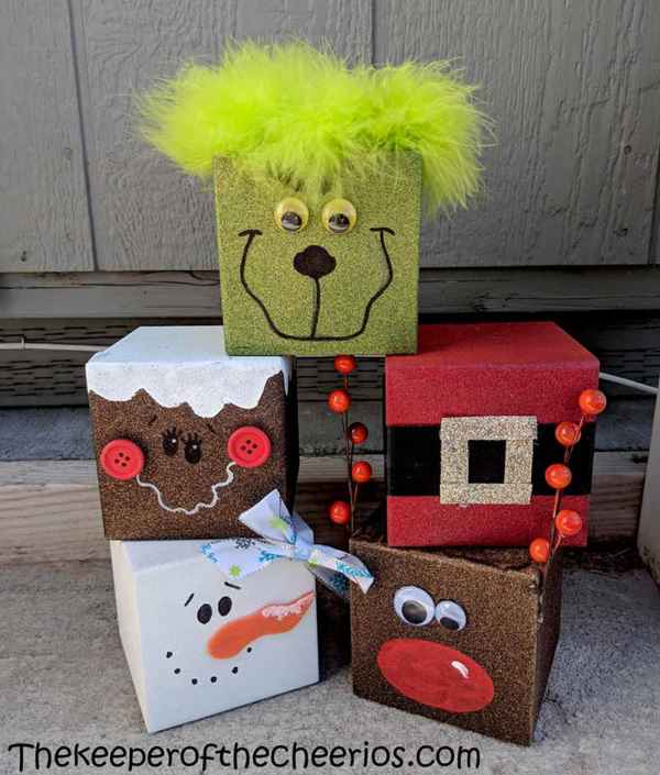 Christmas Craft Blocks - The Keeper of the Cheerios