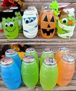 Halloween Juice Bottles - The Keeper of the Cheerios