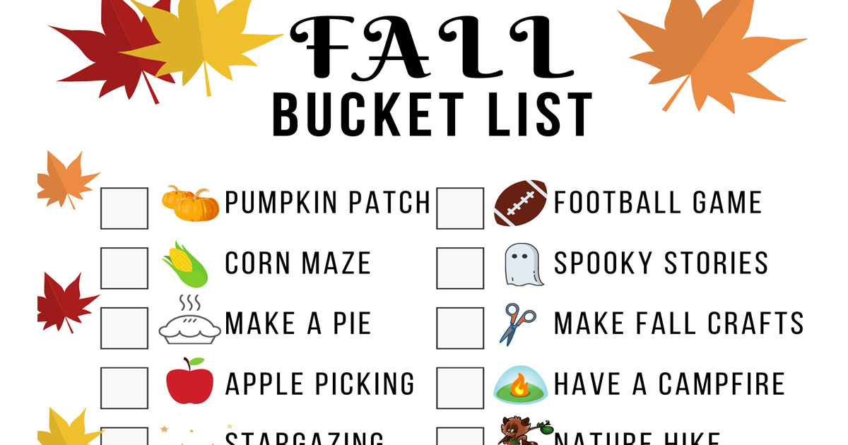 Fall Bucket List - The Keeper of the Cheerios