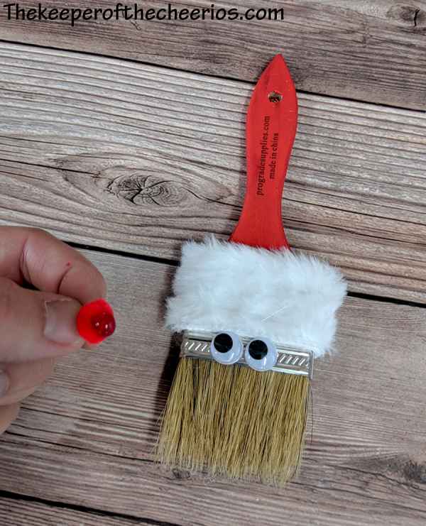 Paintbrush Santa Ornament - The Keeper of the Cheerios