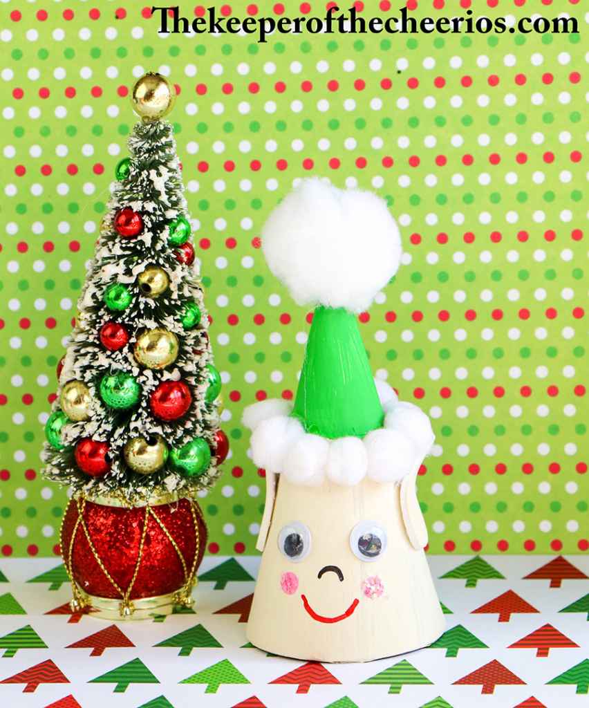 Cardboard Cone Christmas Elf - The Keeper of the Cheerios