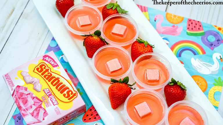 Pink Starburst Jello Shots The Keeper Of The Cheerios