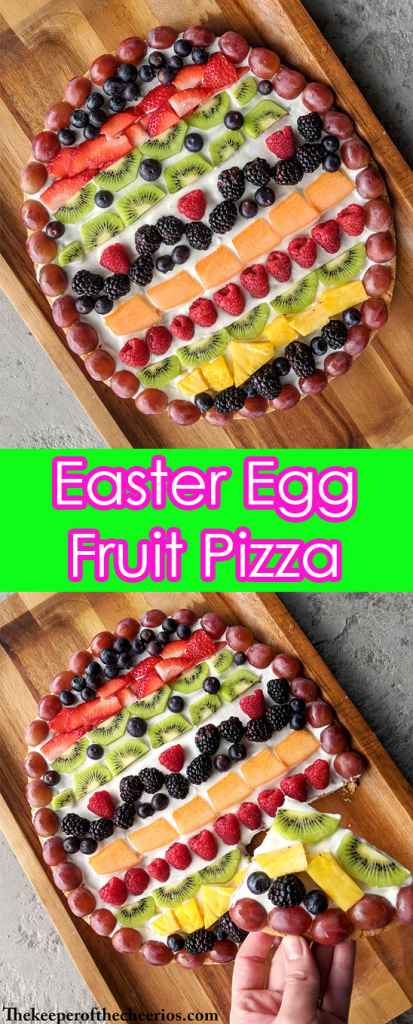 Easter Egg Fruit Pizza - The Keeper of the Cheerios