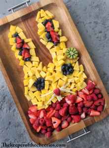 Easter Bunny Fruit Tray - The Keeper of the Cheerios