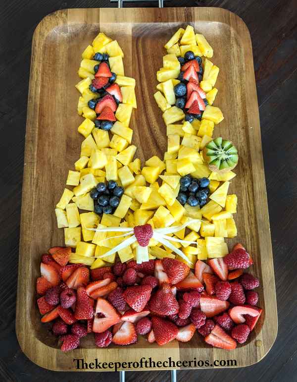 Easter Bunny Fruit Tray - The Keeper of the Cheerios