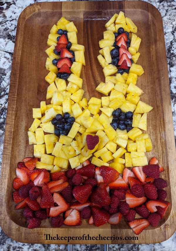 Easter Bunny Fruit Tray - The Keeper of the Cheerios