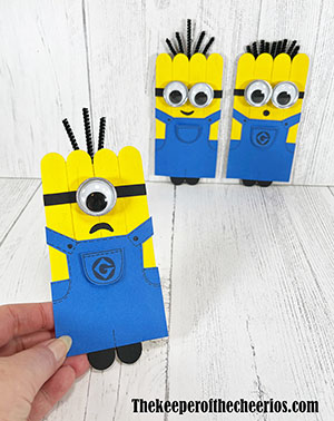 Dollar Store Craft Stick Minions Craft - The Keeper of the Cheerios
