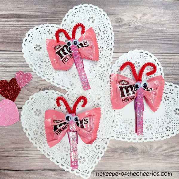 Valentines Day M&M Butterflies - The Keeper of the Cheerios