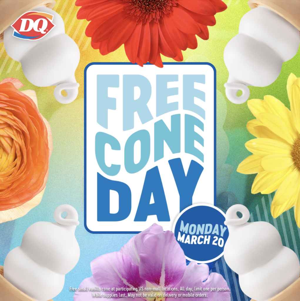 Free Dairy Queen Soft Serve Ice Cream Cones On March 20th - The Keeper ...